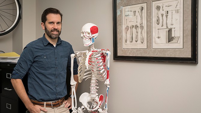 UD's Christopher Price is working with a research team to learn more about how cartilage works.