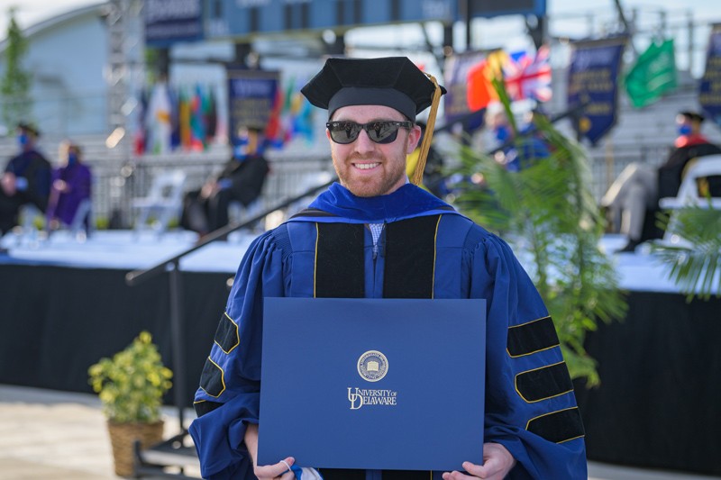 Ryan McDonough won the 2021 Allan P. Colburn Prize in Engineering and Mathematical Sciences for his research investigating novel synthetic control strategies to understand how calcium signaling regulates musculoskeletal cell function.